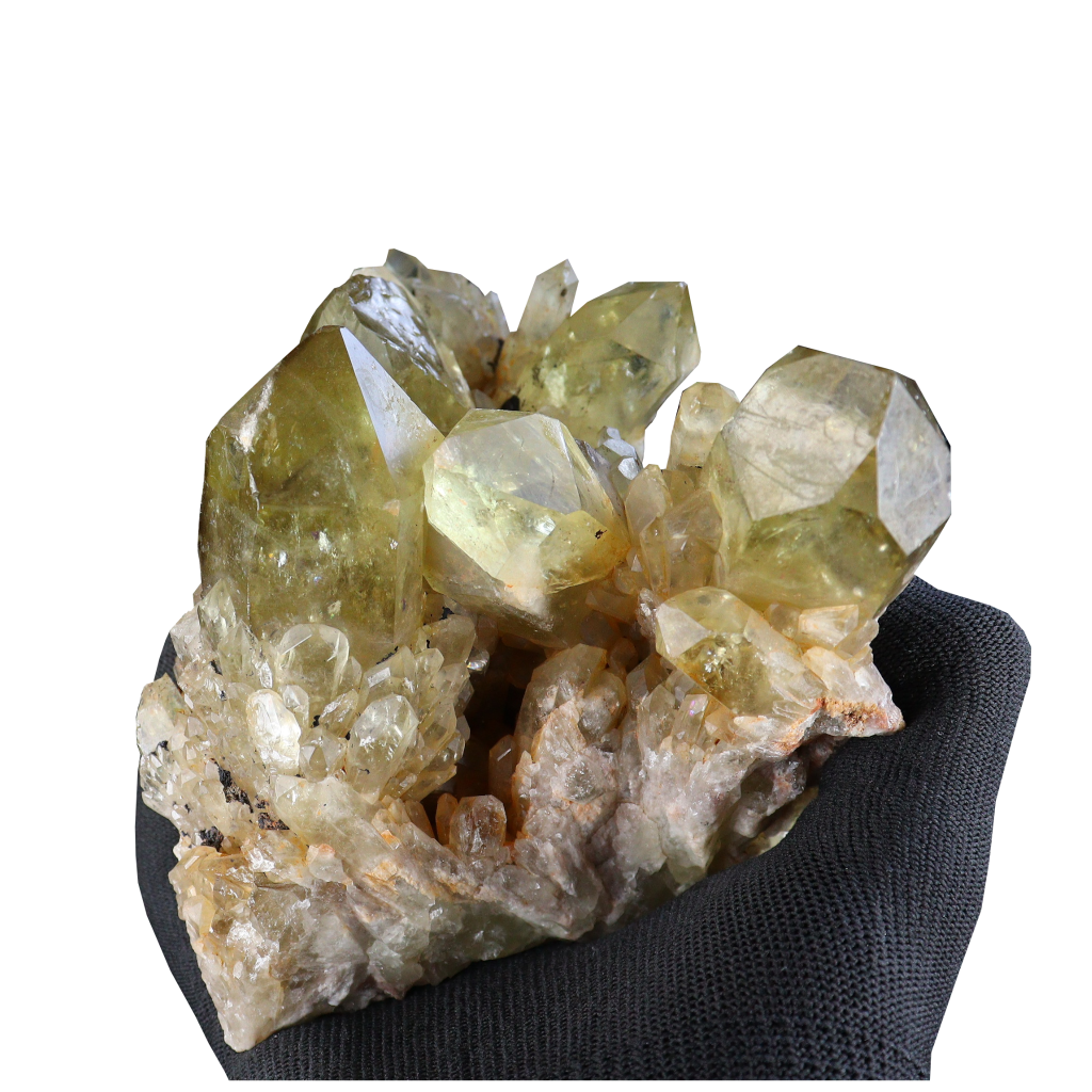 Lemon Smoky Quartz Cluster
