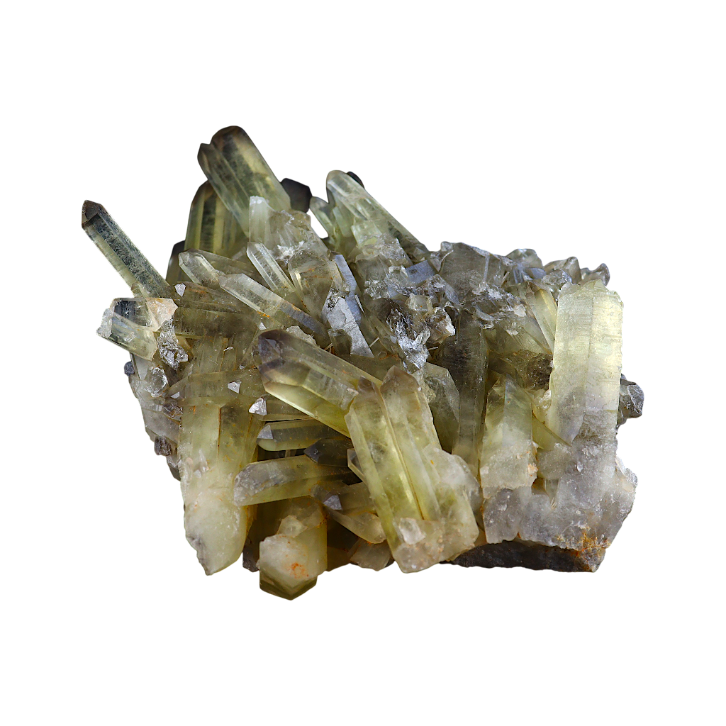 Lemon Smoky Quartz Cluster