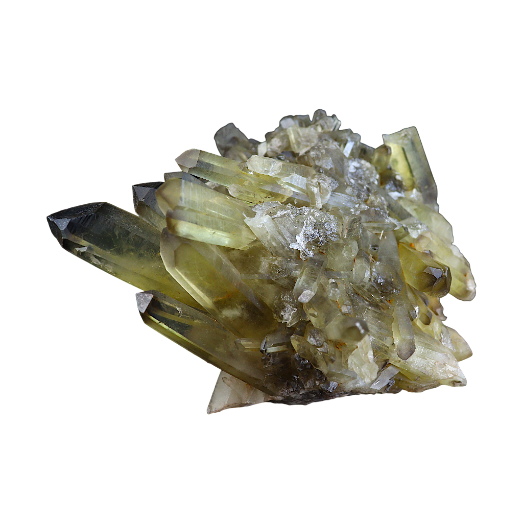Lemon Smoky Quartz Cluster