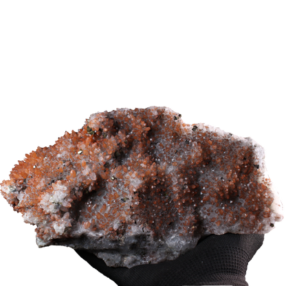 Red Quartz with Pyrite and Goethite
