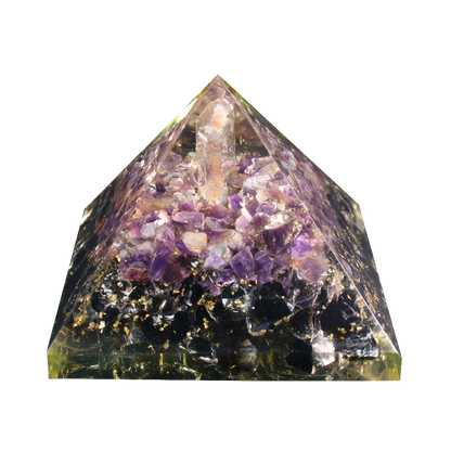 Amethyst & Obsidian Pyramid