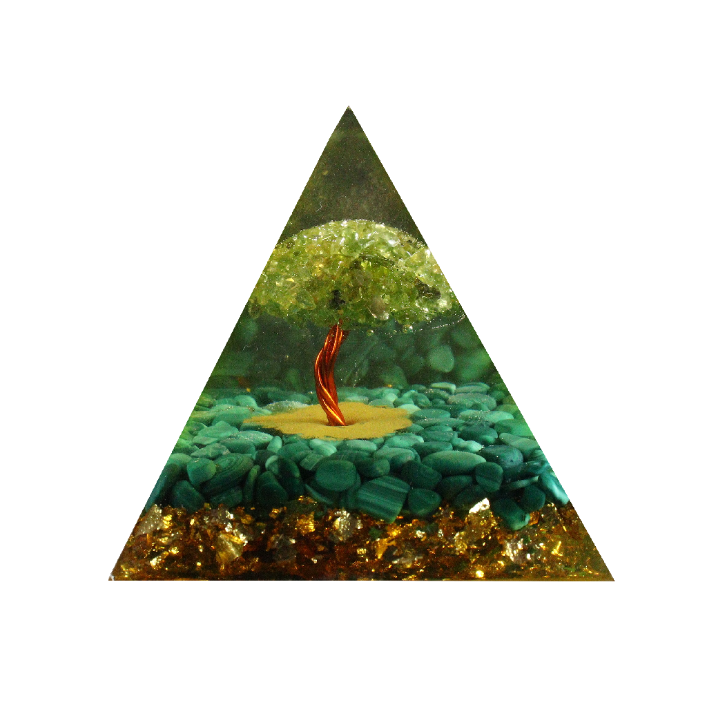 Green Malachite  Pyramid