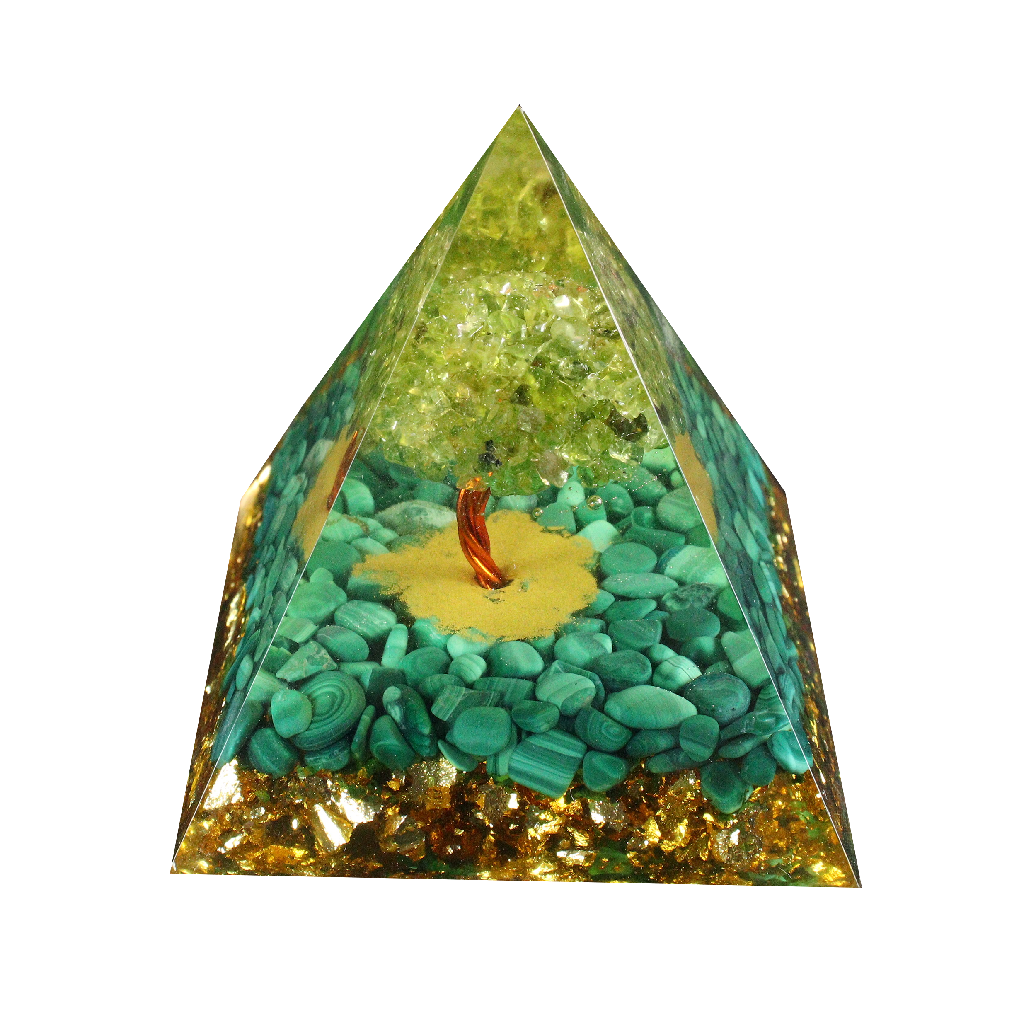 Green Malachite  Pyramid