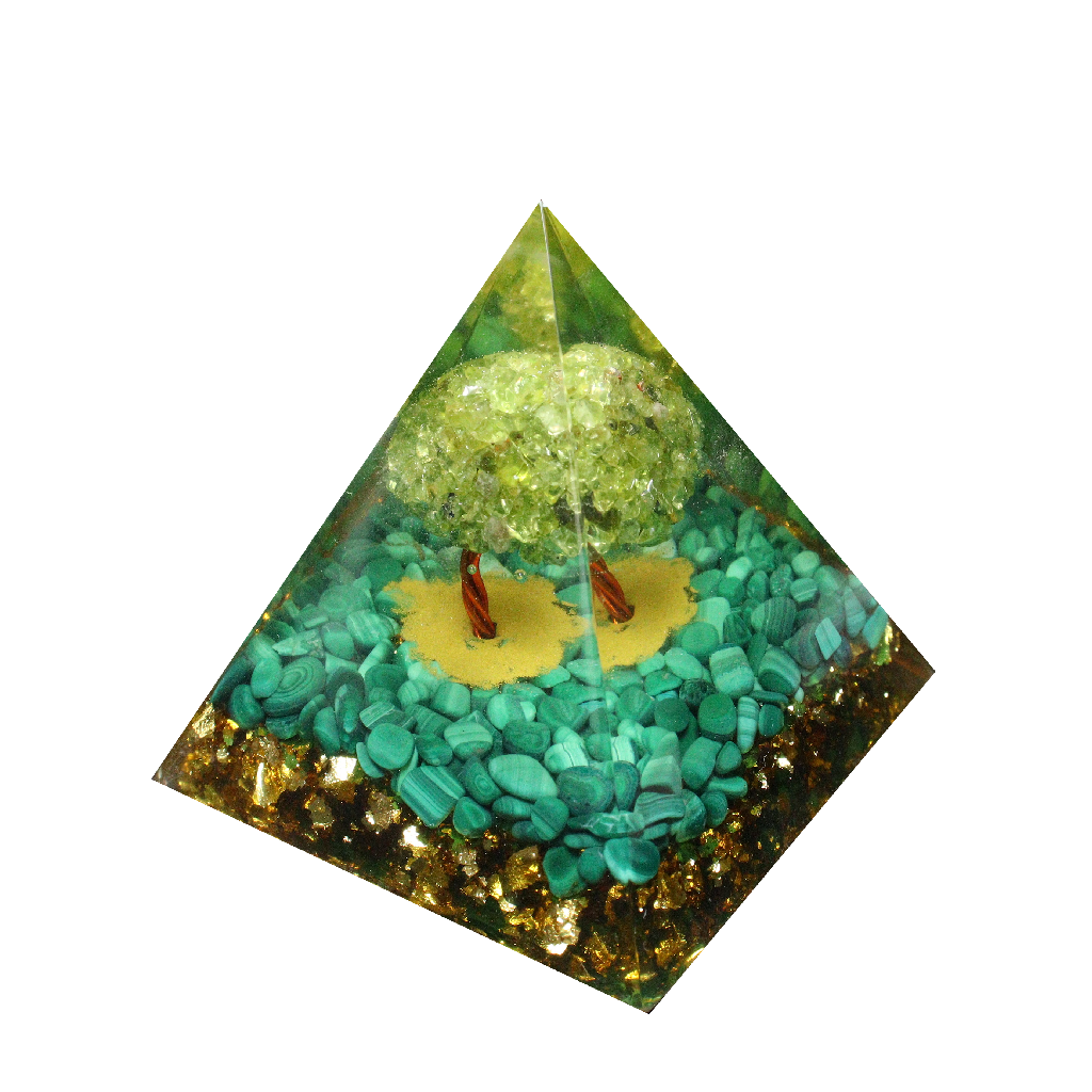 Green Malachite  Pyramid
