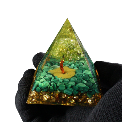 Green Malachite  Pyramid