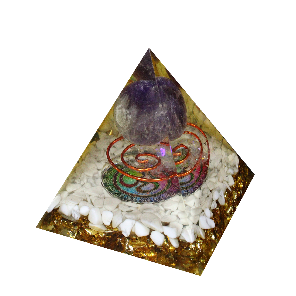 Amethyst Sphere  Pyramid