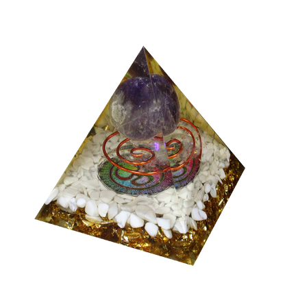 Amethyst Sphere  Pyramid