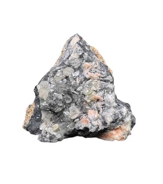 Galena with Barite & Calcite
