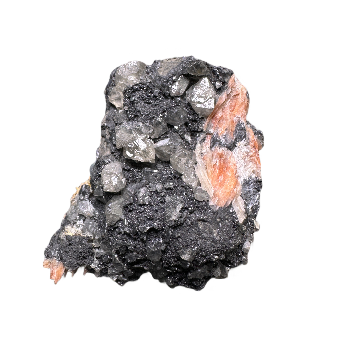 Galena with Baryte & Cacite