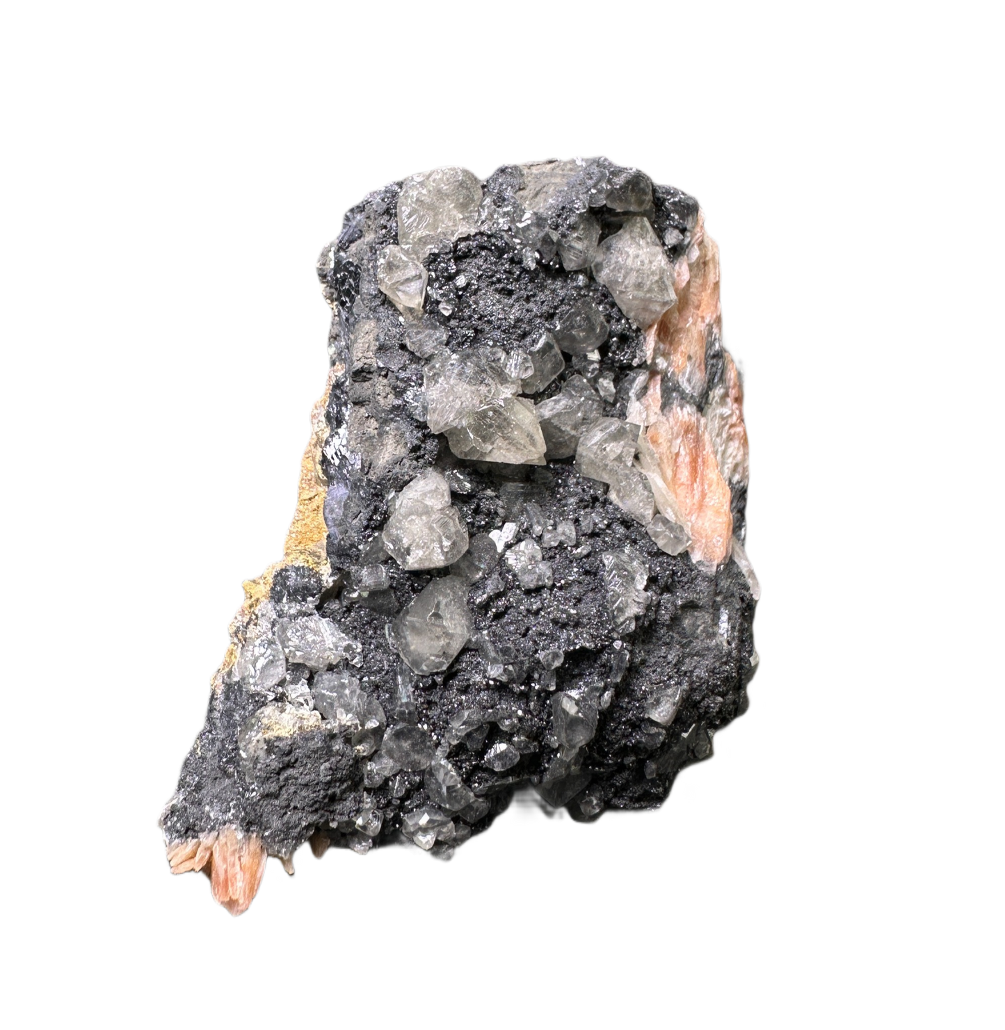 Galena with Baryte & Cacite