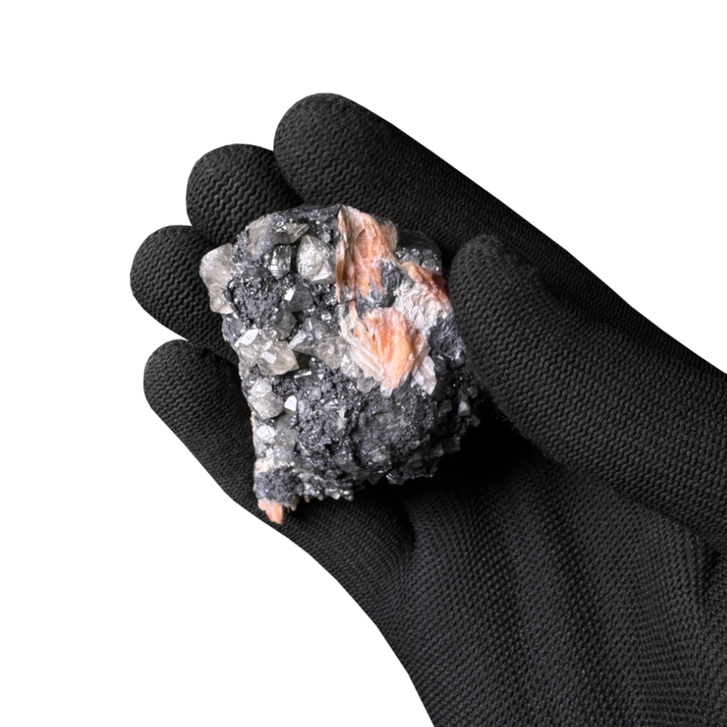 Galena with Baryte & Cacite