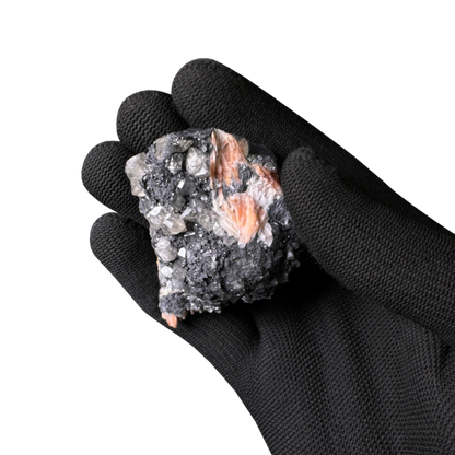Galena with Baryte & Cacite