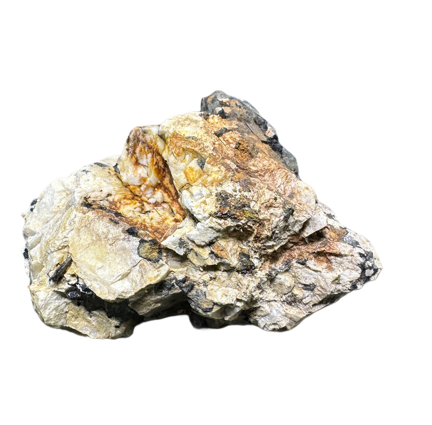 Schorl on Albite