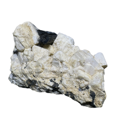 Schorl on Albite