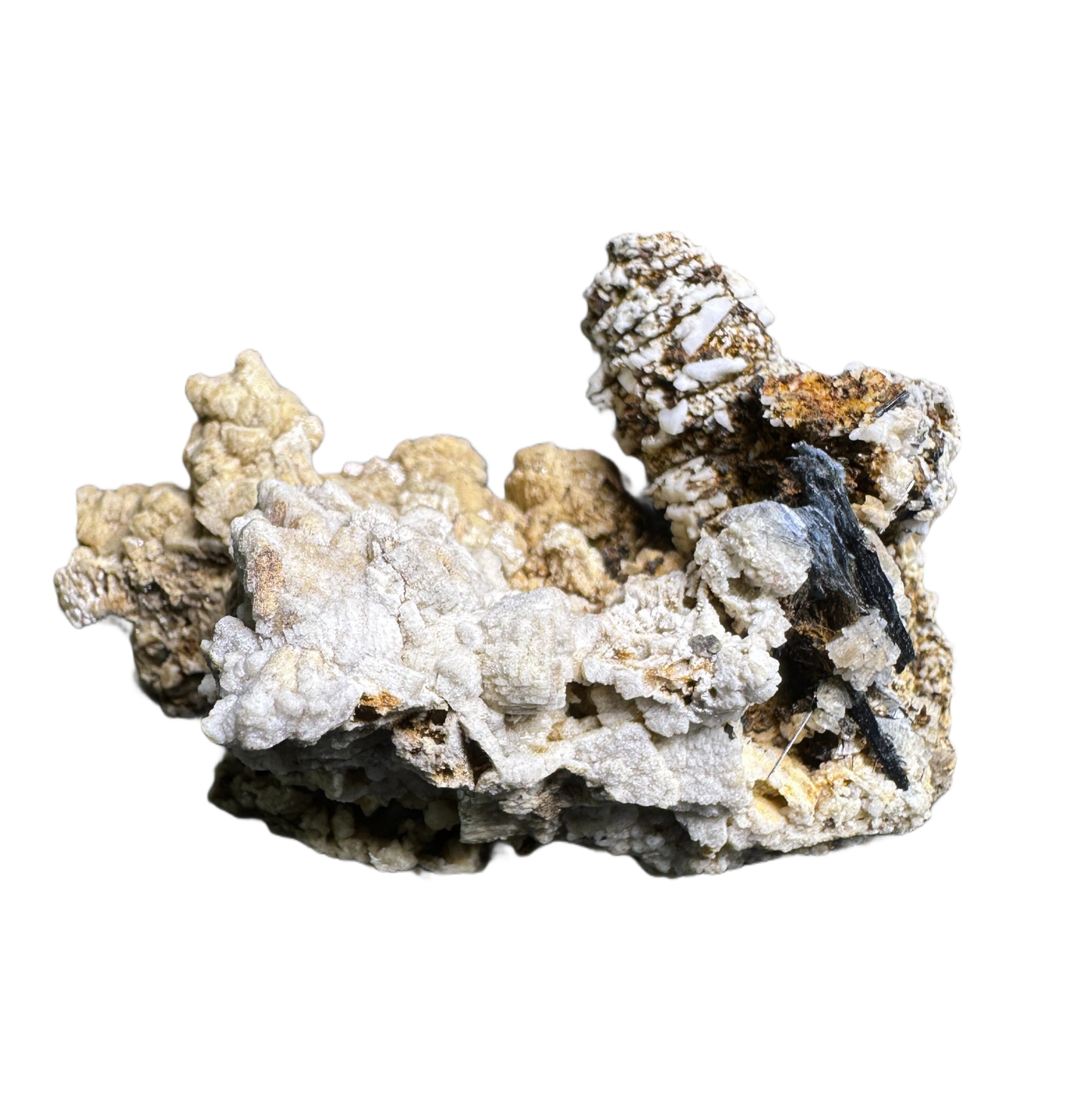 Schorl on Feldspar
