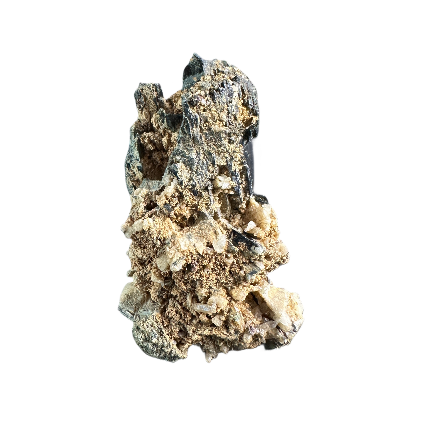 Schorl on Feldspar