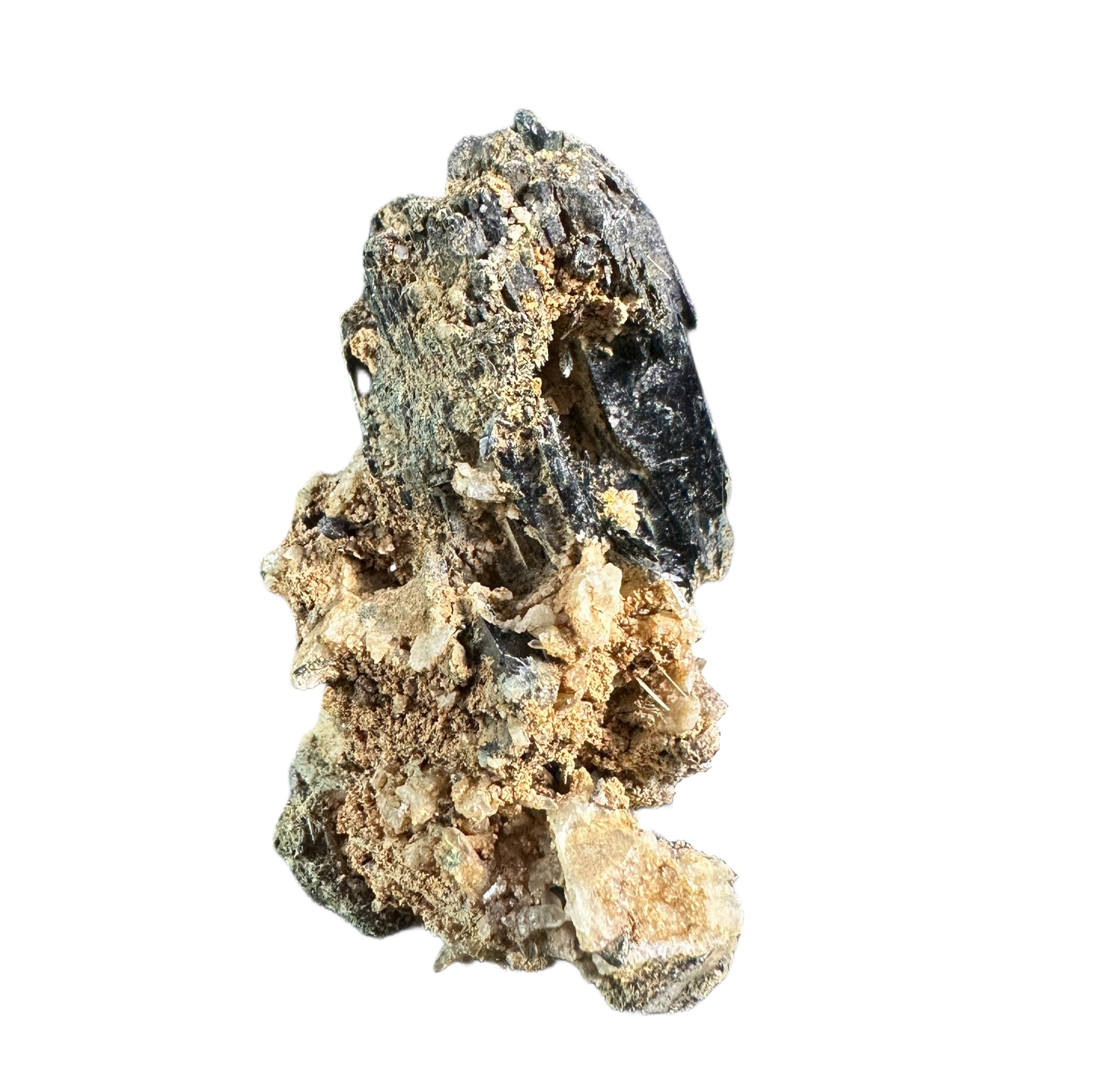 Schorl on Feldspar