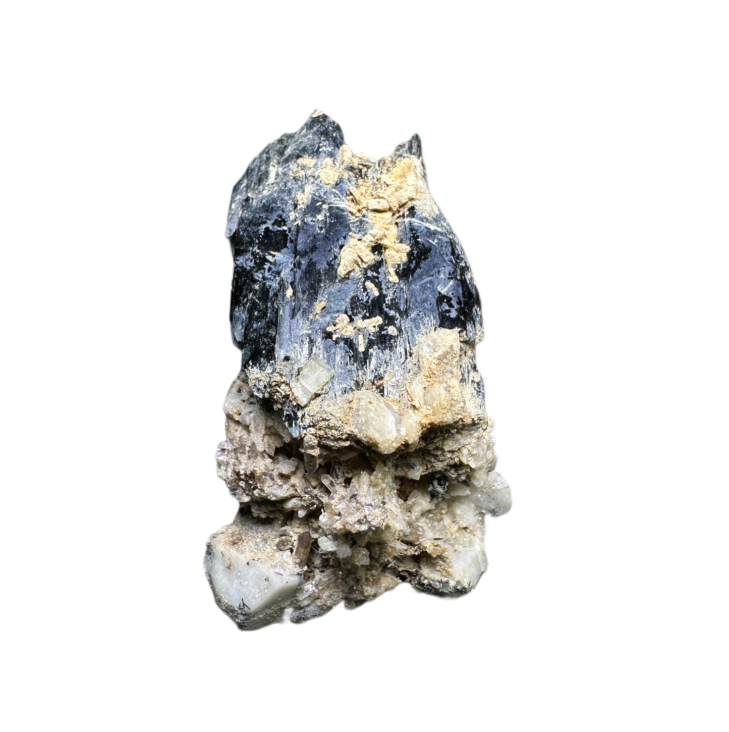 Schorl on Feldspar