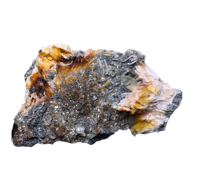 Baryite with Sphalerite and Galena