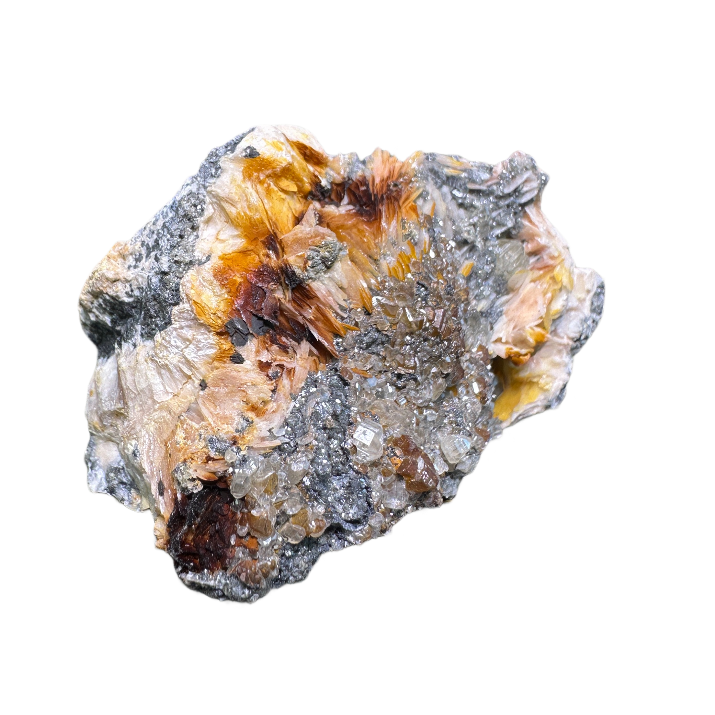 Baryite with Sphalerite and Galena