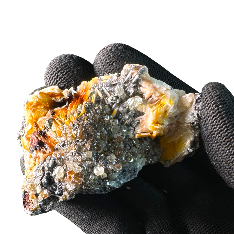 Baryite with Sphalerite and Galena