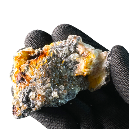Baryite with Sphalerite and Galena