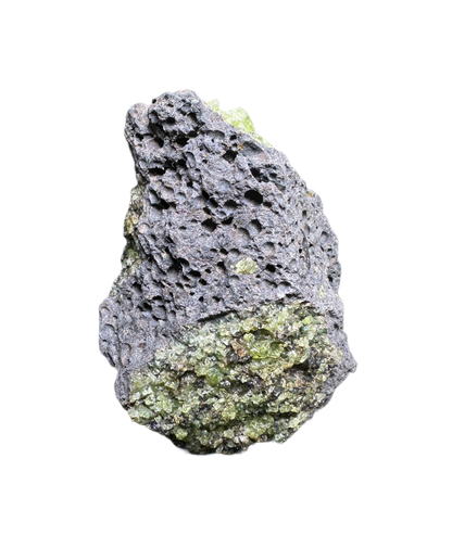 Olivine in Basalt Matrix