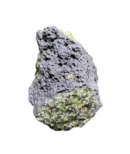 Olivine in Basalt Matrix