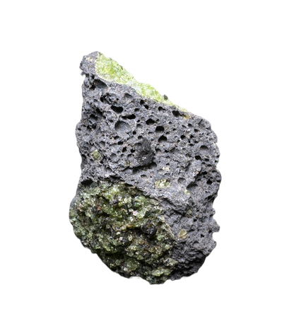Olivine in Basalt Matrix