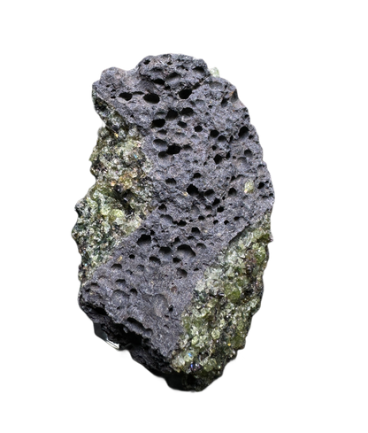 Olivine in Basalt Matrix