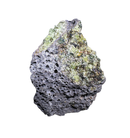 Olivine in Basalt Matrix