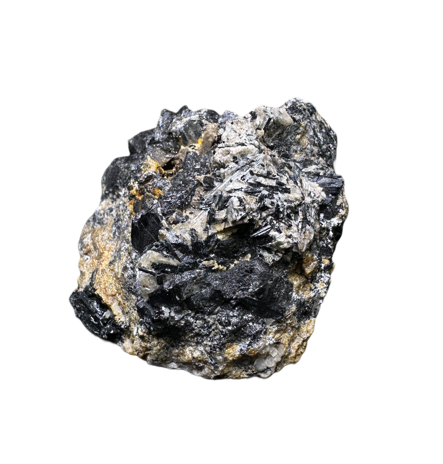 Schorl on Feldspor With Baryte