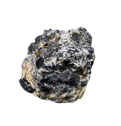 Schorl on Feldspor With Baryte