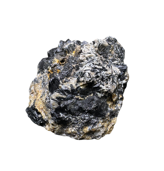 Schorl on Feldspor With Baryte