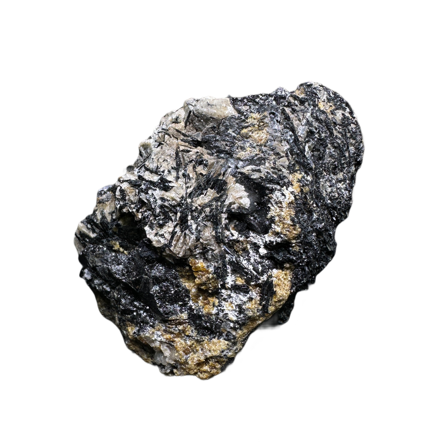 Schorl on Feldspor With Baryte