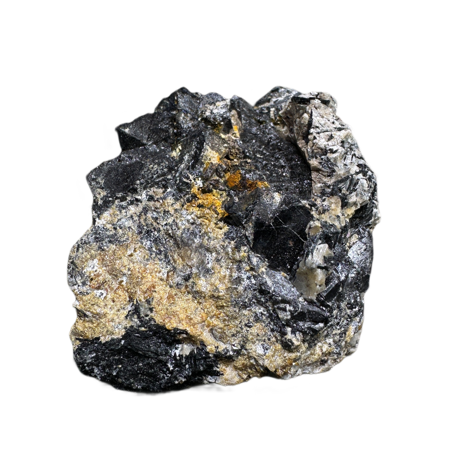 Schorl on Feldspor With Baryte
