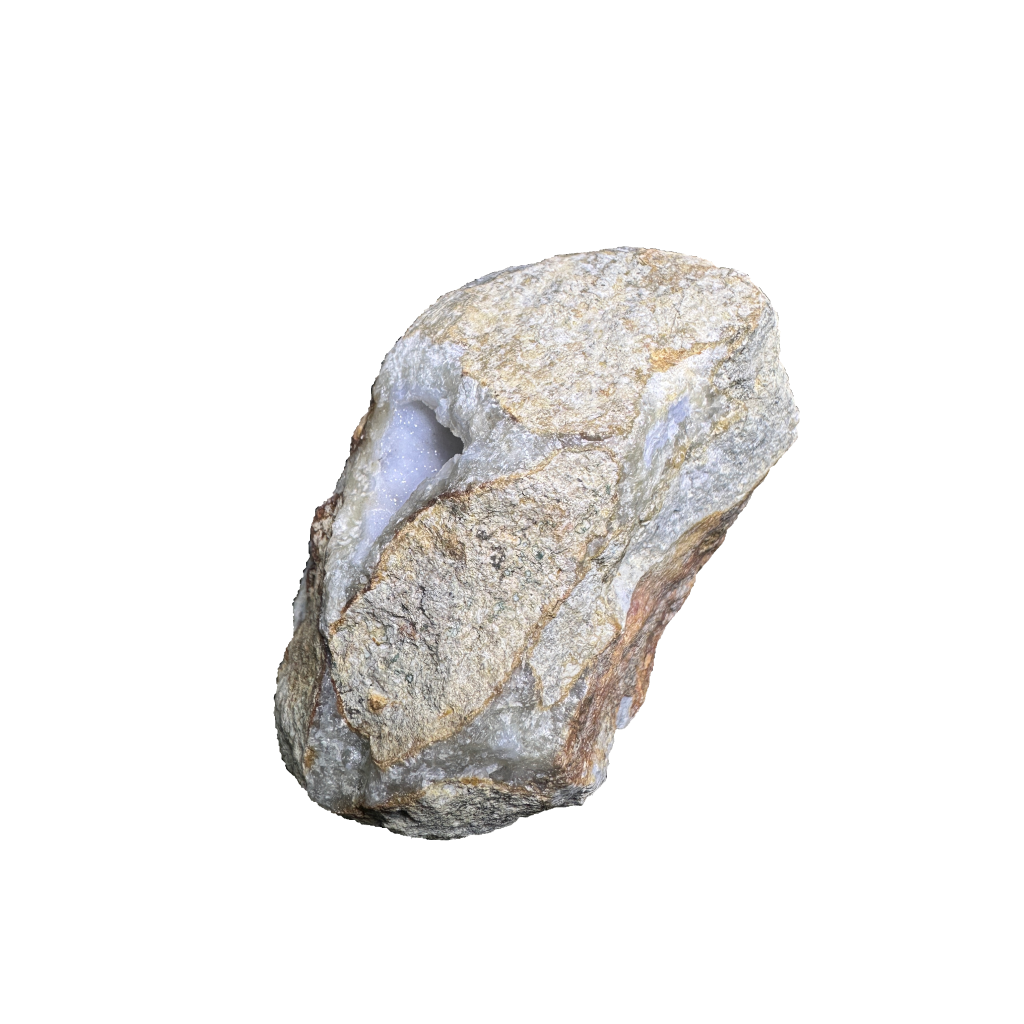 Quartz Var chalcedony. Blue holly agate