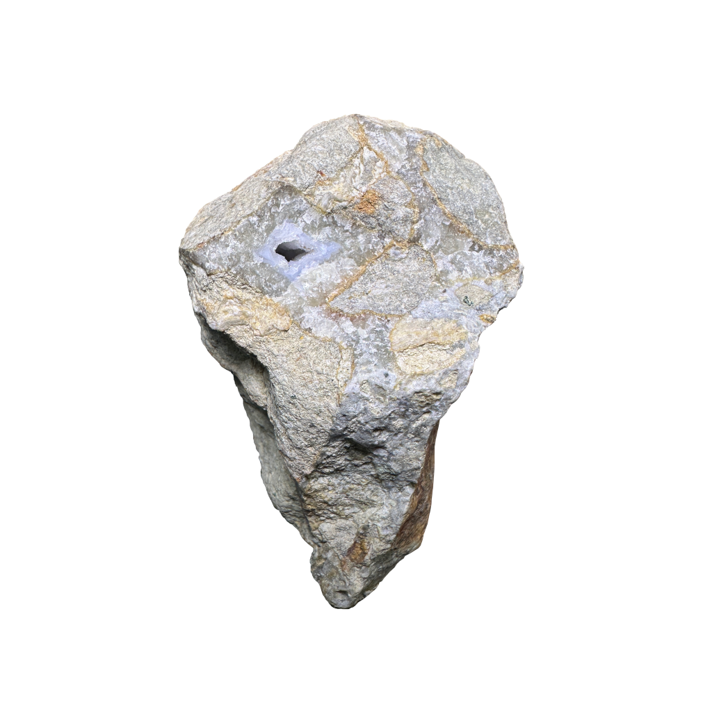 Quartz Var chalcedony. Blue holly agate