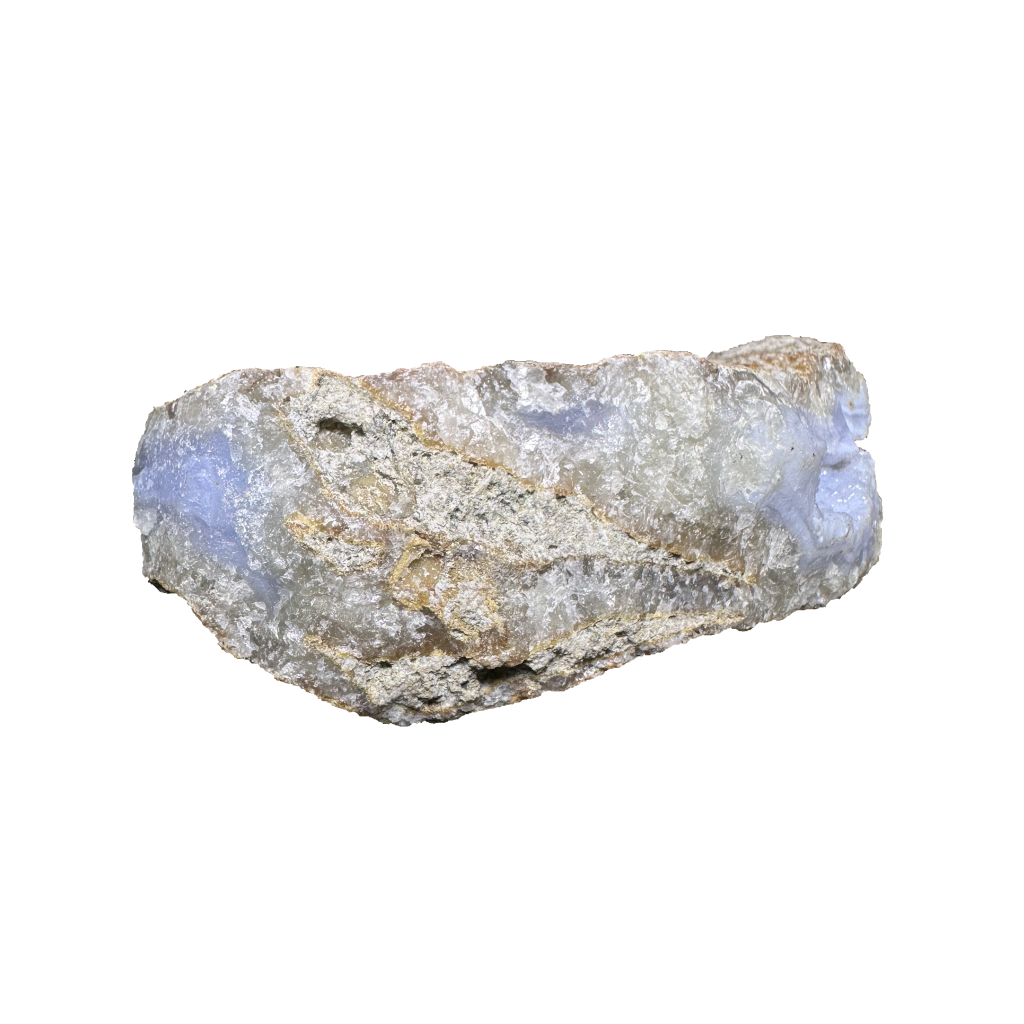 Quartz Var chalcedony. Blue holly agate