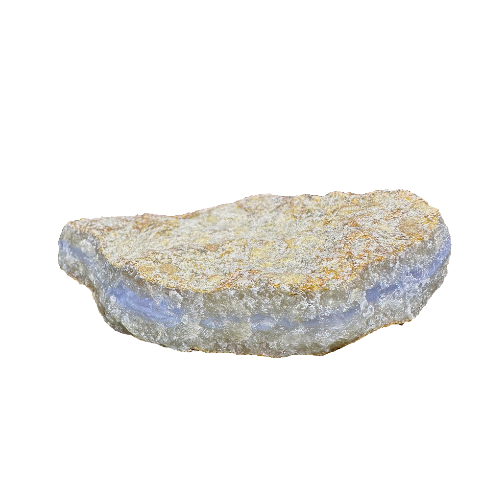 Quartz Var chalcedony. Blue holly agate
