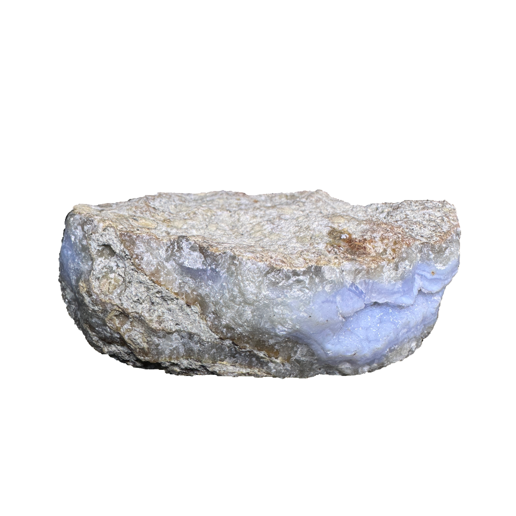 Quartz Var chalcedony. Blue holly agate