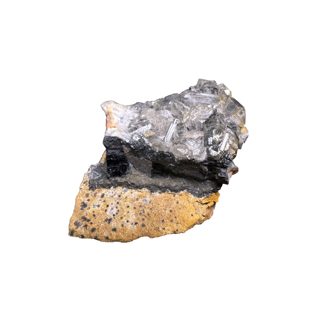 Galena with Baryte & Cacite