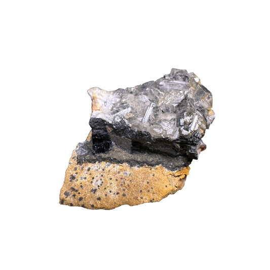 Galena with Baryte & Cacite
