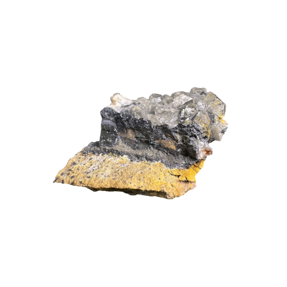 Galena with Baryte & Cacite