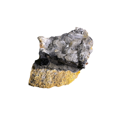 Galena with Baryte & Cacite