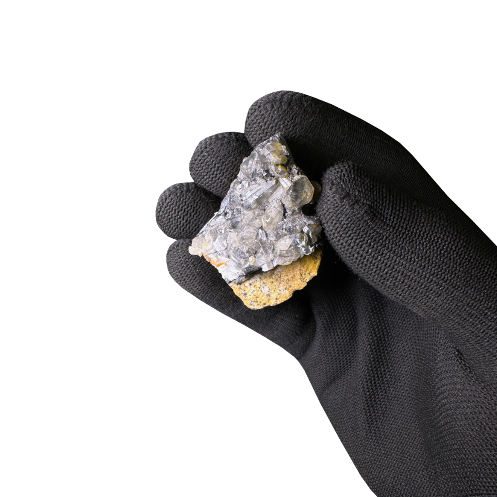 Galena with Baryte & Cacite