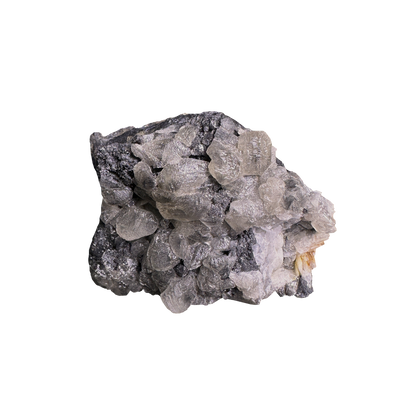 Galena with Baryte & Cacite