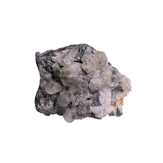 Galena with Baryte & Cacite