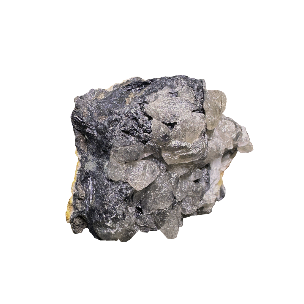 Galena with Baryte & Cacite