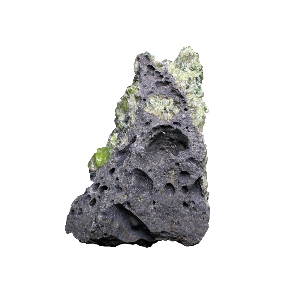 Olivine in Basalt Matrix